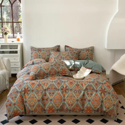 Parure de lit style oriental vintage