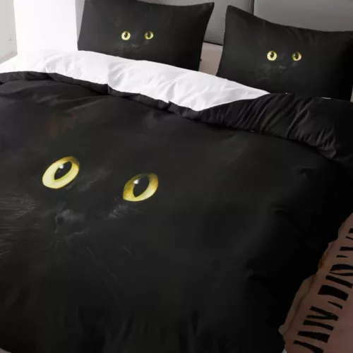 Parure de lit yeux de chat mystique