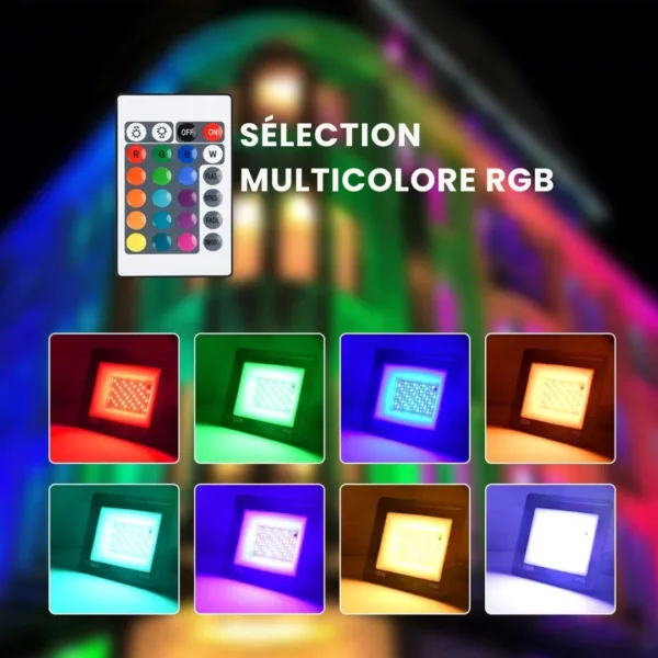 Projecteur led extérieur autonome pour soirée – Image 7