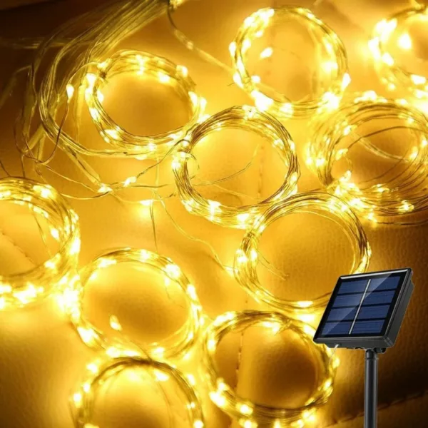Rideau lumineux led solaire pour pergola – Image 4