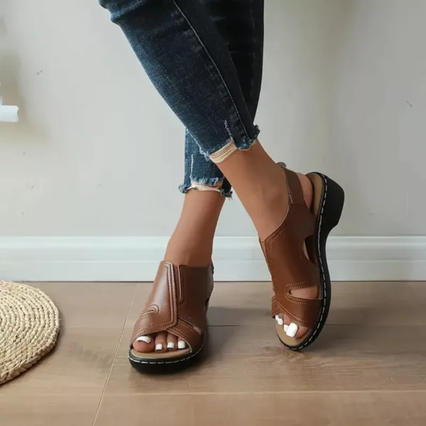 Sandales orthopédiques femme talon confort – Image 2