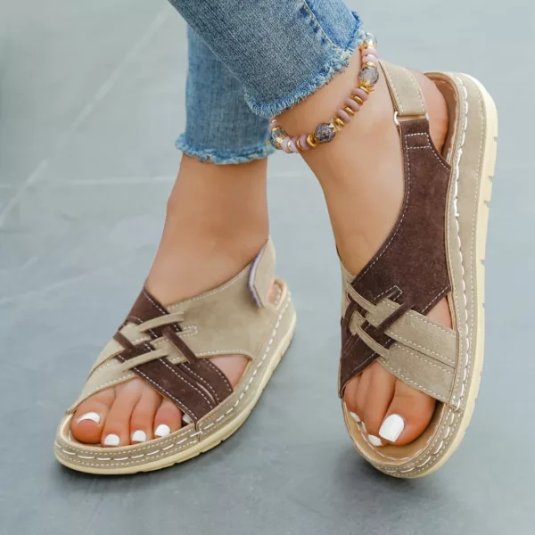 Sandales ouvertes confort tressées femme – Image 3