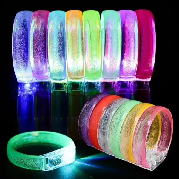 Bracelet néon lumineux rechargeable pour soirée – Image 5