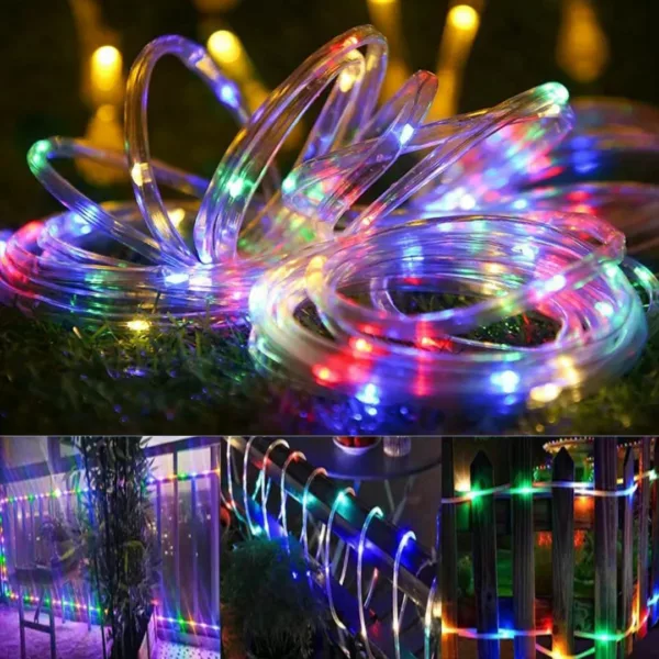 Guirlande solaire extérieure 200 leds multicolores – Image 5
