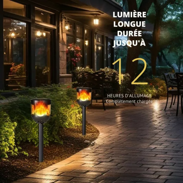 Lampe solaire torche flamme dansante extérieure – Image 5