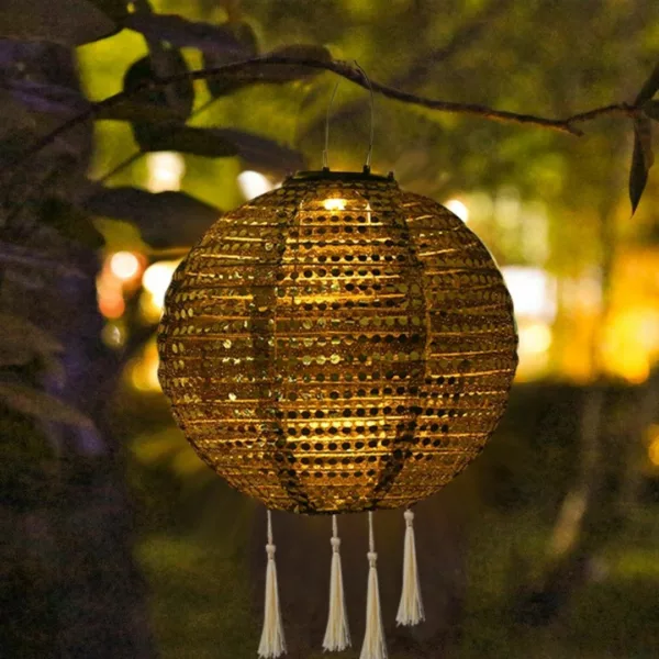 Lanterne lumineuse solaire suspendue pour fête – Image 2