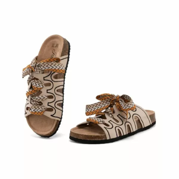 Mules femme bohème nœud confort – Image 11