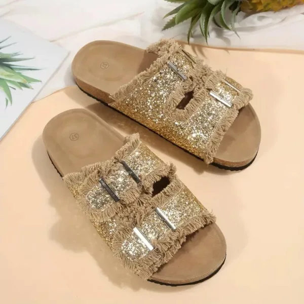 Mules femme paillettes tendance été – Image 3