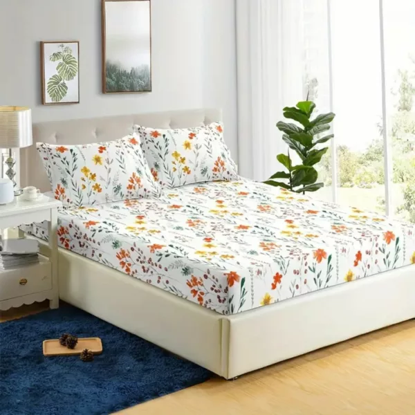 Parure de lit imprimé floral printanier – Image 7
