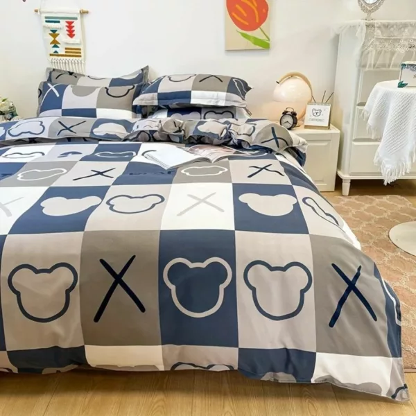Parure de lit motifs nounours modernes – Image 4