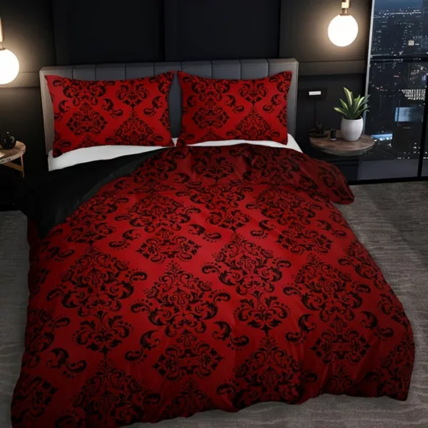 Parure de lit rouge baroque glamour – Image 8