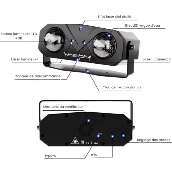 Projecteur ciel étoilé extérieur télécommandé – Image 7