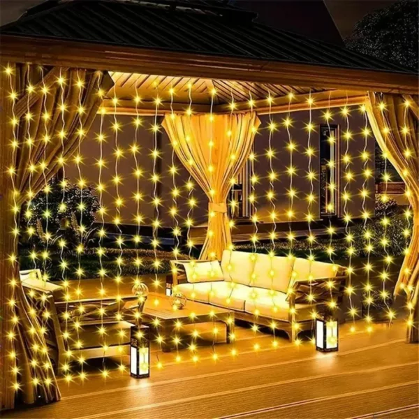 Rideau lumineux extérieur étanche usage terrasse – Image 6