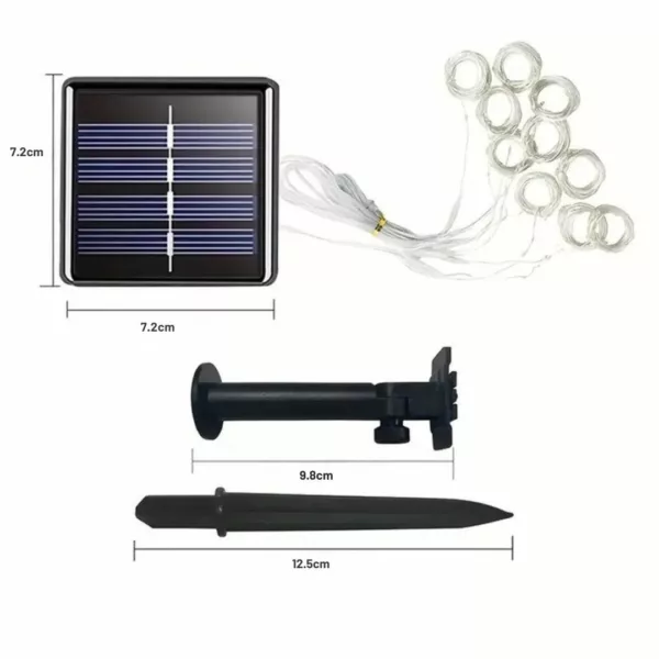 Rideau lumineux led solaire pour pergola – Image 8