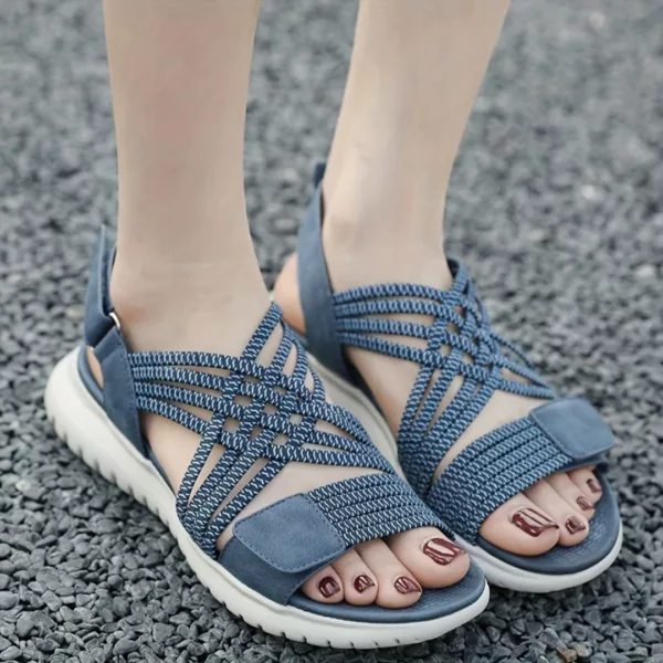 Sandales élastiques confort marche femme – Image 14