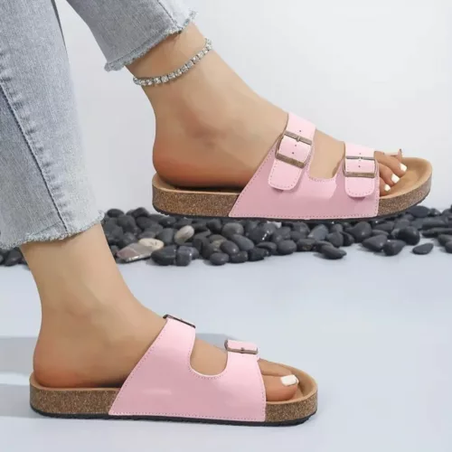 Sandales en liège ajustables été confortables