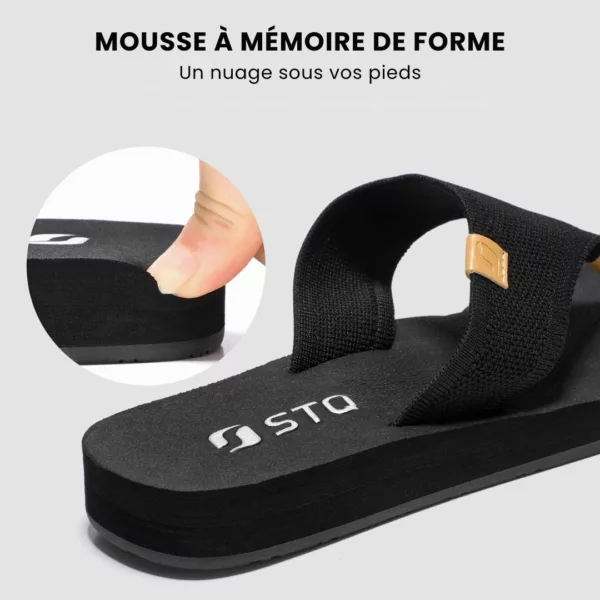 Tongs femme semelle épaisse confort – Image 6