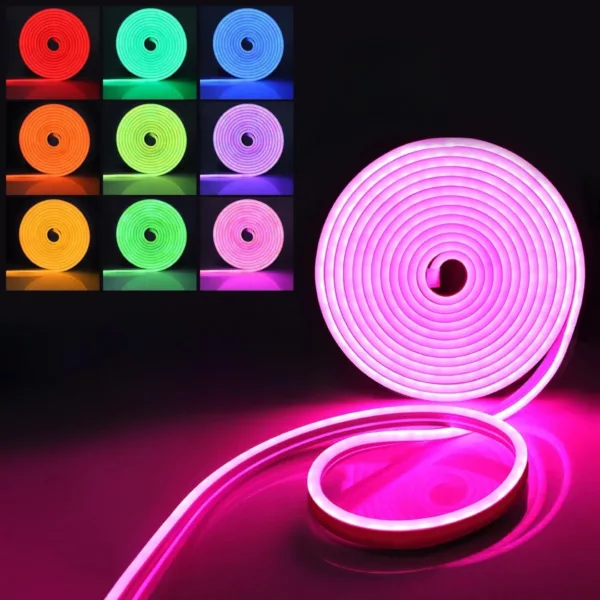 Tube lumineux led flexible extérieur soirée – Image 4