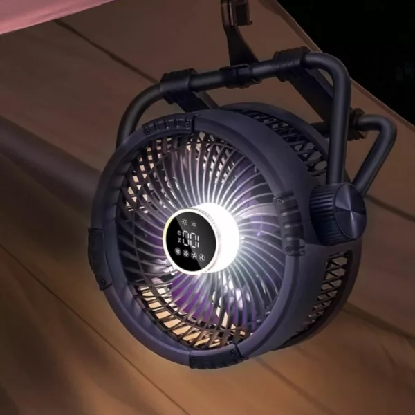 Ventilateur led lumineux portatif pour jardin fête – Image 8