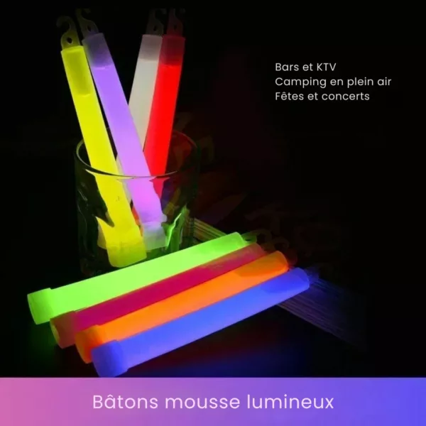 Bâtons mousse lumineux réutilisables pour événement – Image 5