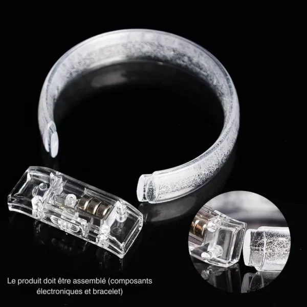 Bracelet néon lumineux rechargeable pour soirée – Image 6