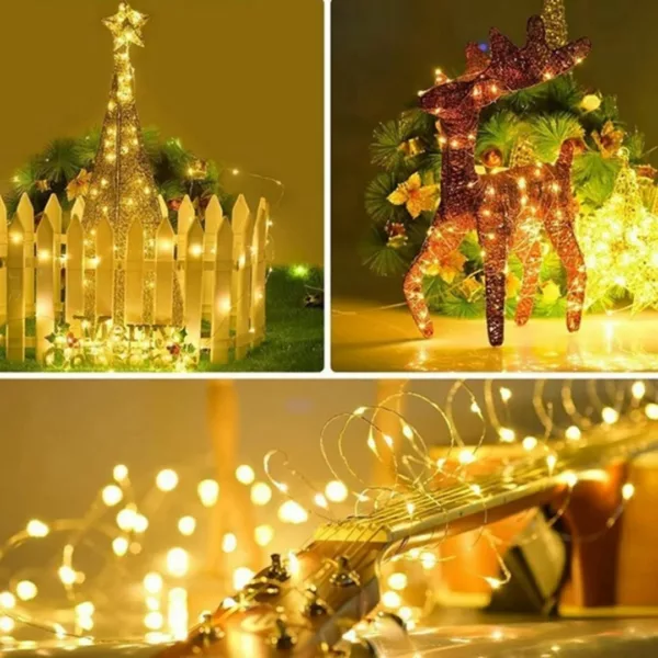 Guirlande extérieure led multicolore à batterie – Image 5