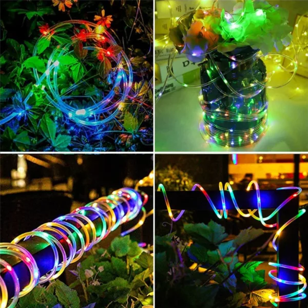 Guirlande solaire extérieure 200 leds multicolores – Image 6