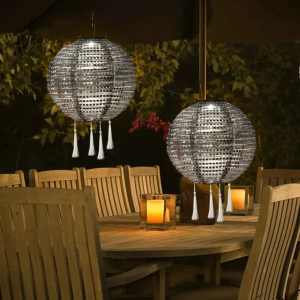 Lanterne lumineuse solaire suspendue pour fête – Image 9
