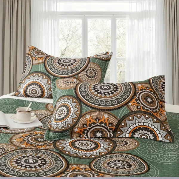 Parure de lit imprimé mandala chic – Image 10