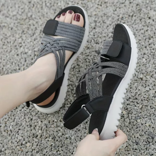 Sandales élastiques confort marche femme – Image 13
