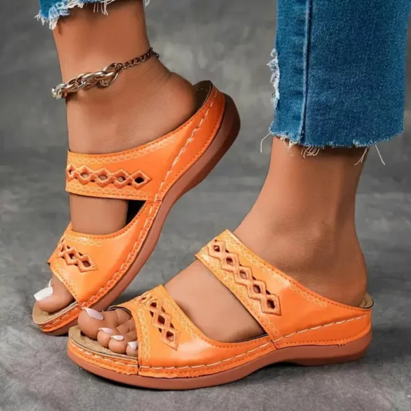 Sandales larges cousues confort femme – Image 16