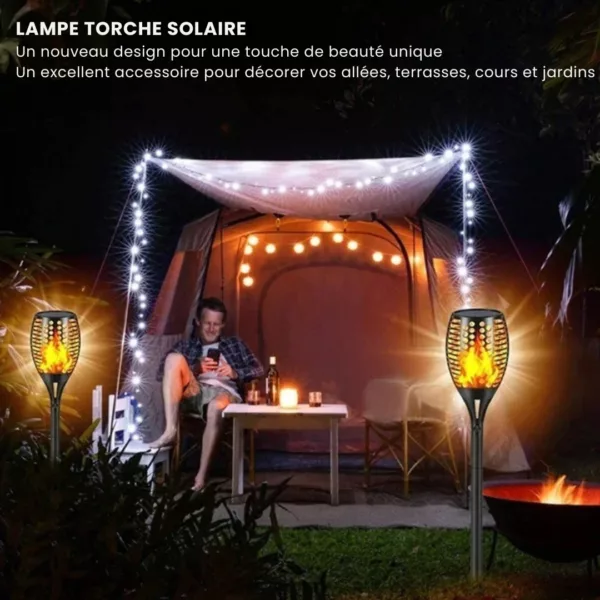 Torche led effet flamme pour allée extérieure – Image 7