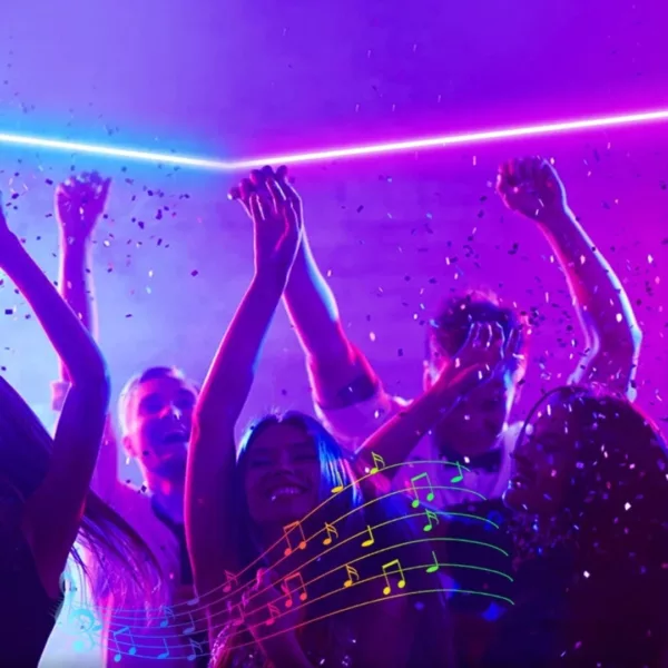 Tube lumineux led flexible extérieur soirée – Image 7