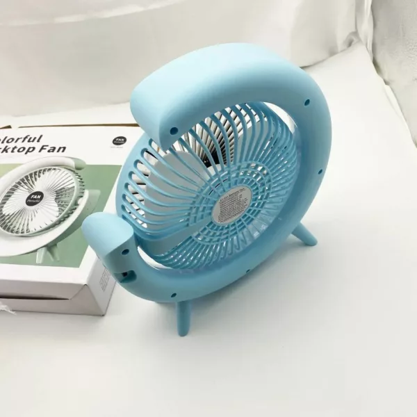 Ventilateur led coloré portatif ambiance jardin – Image 4