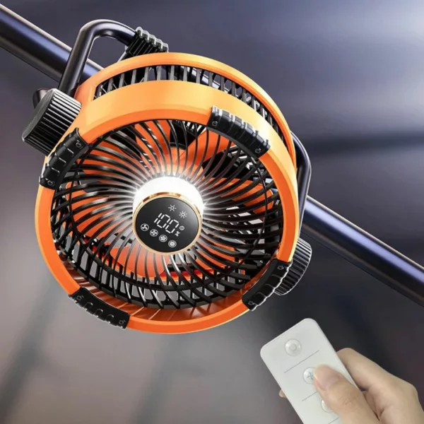 Ventilateur led lumineux portatif pour jardin fête – Image 6