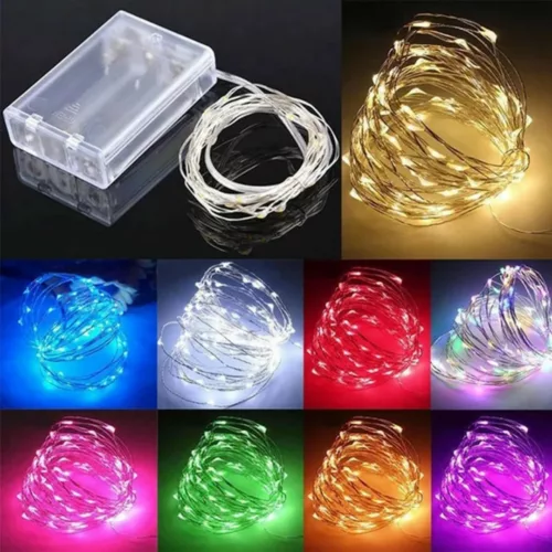 Guirlande extérieure led multicolore à batterie