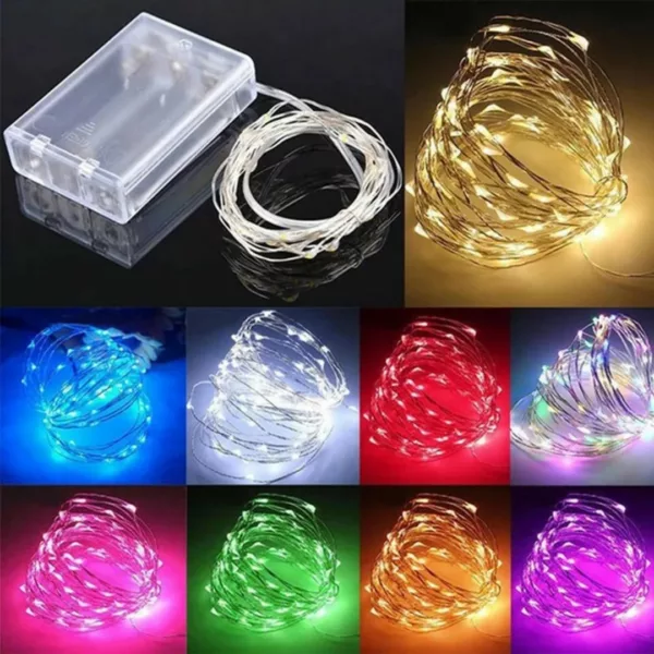 Guirlande extérieure led multicolore à batterie