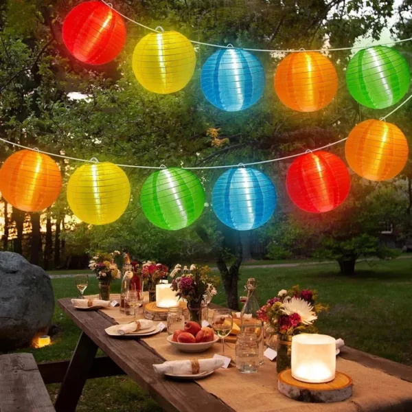 Lampion solaire extérieur pour jardin fête – Éclairage LED autonome, ambiance chaleureuse sans branchement – Image 10