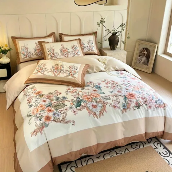 Parure de lit florale chic romantique – Image 5