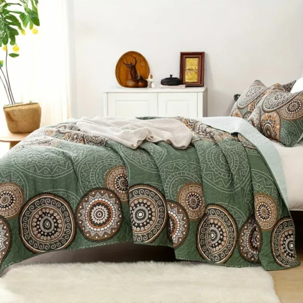 Parure de lit imprimé mandala chic – Image 9