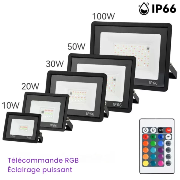 Projecteur led extérieur autonome pour soirée – Image 4