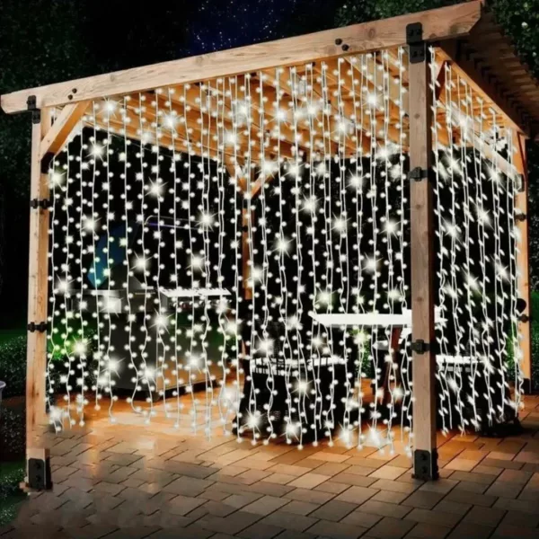 Rideau lumineux extérieur étanche usage terrasse – Image 7