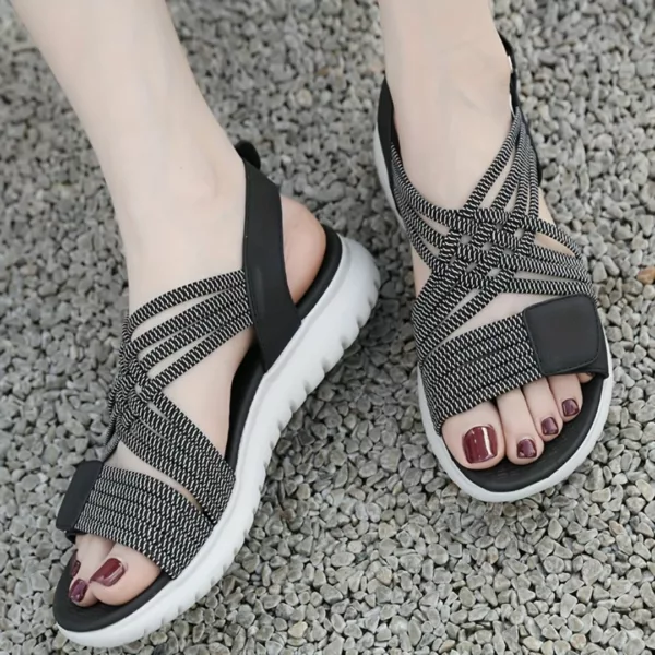 Sandales élastiques confort marche femme – Image 12