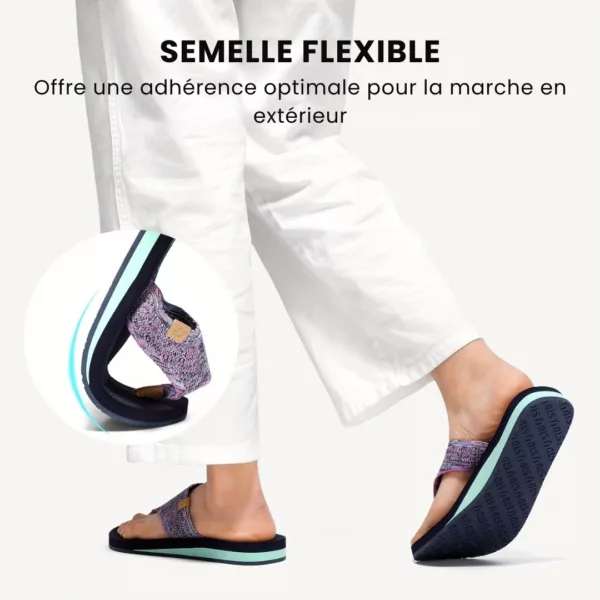 Tongs femme semelle épaisse confort – Image 7