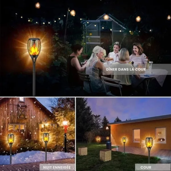 Torche led effet flamme pour allée extérieure – Image 8