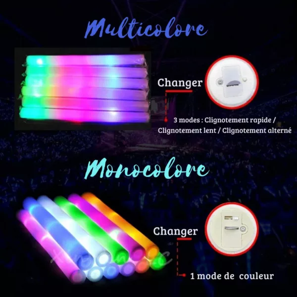 Bâton lumineux réutilisable pour soirées extérieures – Image 4