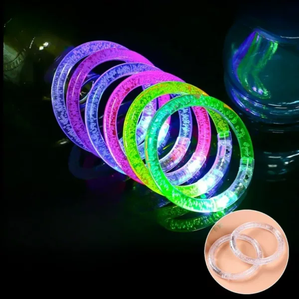 Bracelet néon lumineux rechargeable pour soirée – Image 8