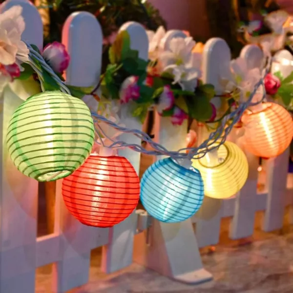 Lampion solaire extérieur pour jardin fête – Éclairage LED autonome, ambiance chaleureuse sans branchement – Image 2