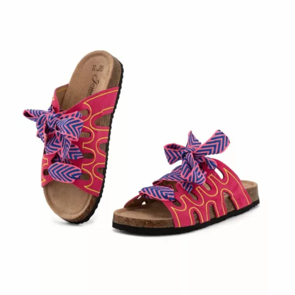 Mules femme bohème nœud confort – Image 8