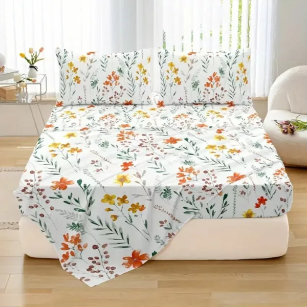 Parure de lit imprimé floral printanier – Image 5